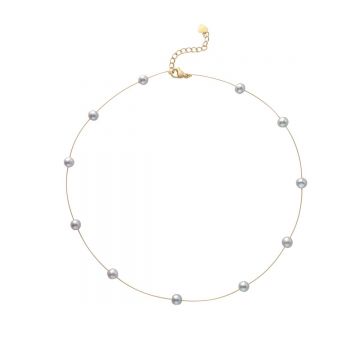 Colier Adena Grey perle naturale de cultura