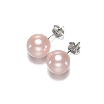 Cercei argint si perle naturale Ava pink