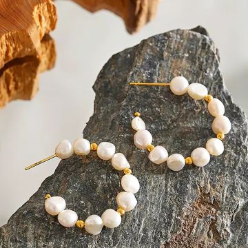 Cercei Hera perle naturale de cultura
