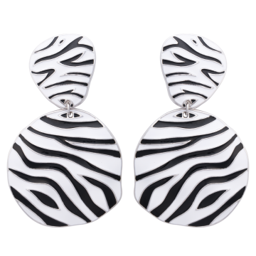 Cercei Zebra Silver